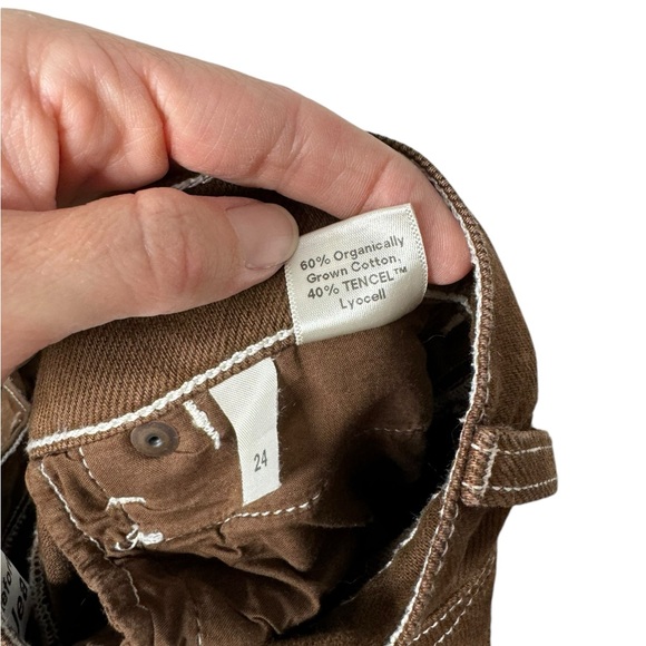 Reformation | Cowboy High Rise Straight Jeans 24 Chocolate Brown Organic Cotton - Picture 6 of 8